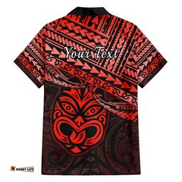 Personalised Matariki New Zealand Hawaiian Shirt Maori New Year Tiki Red Version