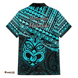 Matariki New Zealand Hawaiian Shirt Maori New Year Tiki Turquoise Version