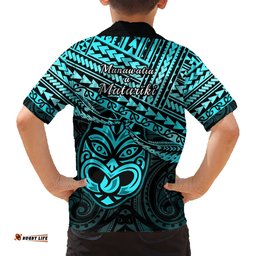 Matariki New Zealand Hawaiian Shirt Maori New Year Tiki Turquoise Version