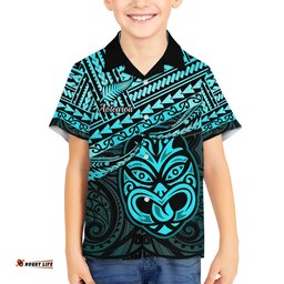 Matariki New Zealand Hawaiian Shirt Maori New Year Tiki Turquoise Version