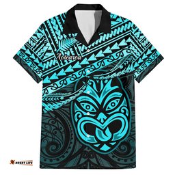 Matariki New Zealand Hawaiian Shirt Maori New Year Tiki Turquoise Version