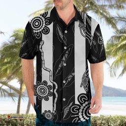 Custom Text And Number Collingwood Football Hawaiian Shirt Proud To Be Magpies Aboriginal Version