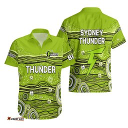 Australia Thunder Cricket Hawaiian Shirt Indigenous
