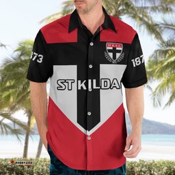 St Kilda Football Hawaiian Shirt Saints 150th Anniversary Sporty Style