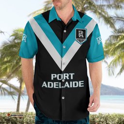 Port Adelaide Football Hawaiian Shirt Go Power Sporty Style