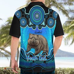 Personalised Australia Taurus Wombat Zodiac Hawaiian Shirt Auz Astrology Aboriginal Aqua
