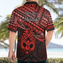 Matariki New Zealand Hawaiian Shirt Maori New Year Tiki Red Version