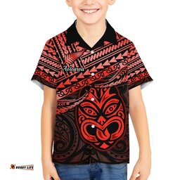 Matariki New Zealand Hawaiian Shirt Maori New Year Tiki Red Version