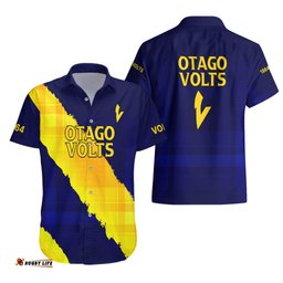 New Zealand Otago Cricket Hawaiian Shirt The Volts Simple Style