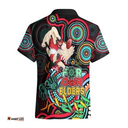 Swans Football Aboriginal Art Hawaiian Shirt NAIDOC Indigenous Tribal