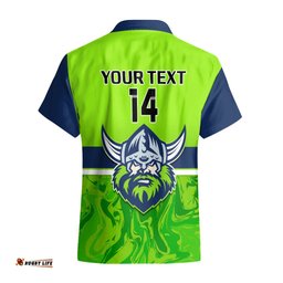 Personalised Raiders Rugby Hawaiian Shirt Canberra 1981 Sporty Style