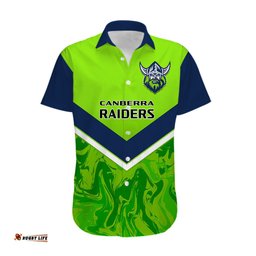 Personalised Raiders Rugby Hawaiian Shirt Canberra 1981 Sporty Style