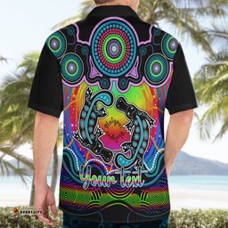 Personalised Australia Pisces Platypus Zodiac Hawaiian Shirt Auz Astrology Aboriginal Rainbow