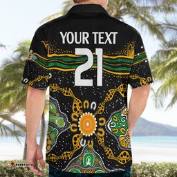Custom Text And Number Matildas Australia Soccer Hawaiian Shirt Aboriginal Dots Style