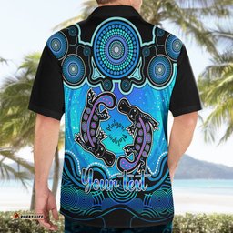 Personalised Australia Pisces Platypus Zodiac Hawaiian Shirt Auz Astrology Aboriginal Aqua