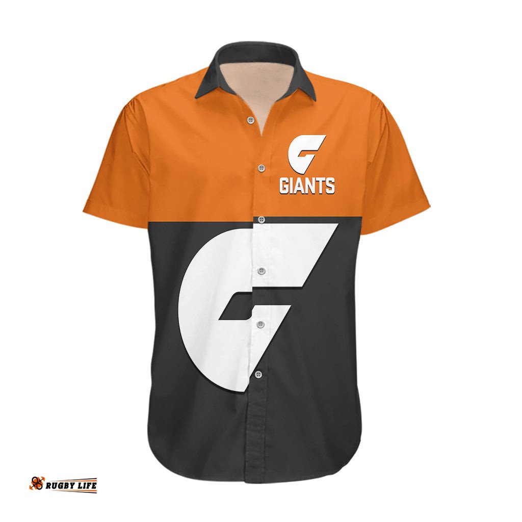 Personalised GWS Giants Football Hawaiian Shirt Sporty Style