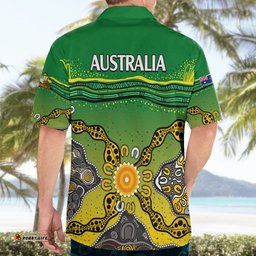 Australia Cricket Hawaiian Shirt Aboriginal Dots Style