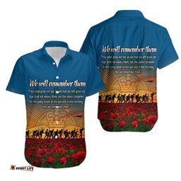 Remembrance Day Hawaiian Shirt We will Remember Them