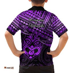 Matariki New Zealand Hawaiian Shirt Maori New Year Tiki Purple Version