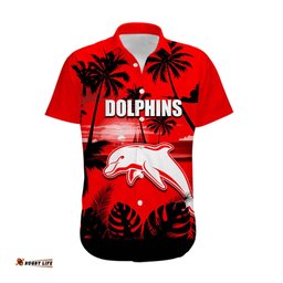NRL Dolphins Hawaiian Shirt Summer Vibe Style