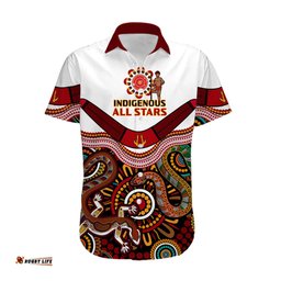 Custom Text And Number Australia Indigenous Rugby Hawaiian Shirt All Stars Aussie Snake And Lizard