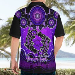 Personalised Australia Pisces Platypus Zodiac Hawaiian Shirt Auz Astrology Aboriginal Purple