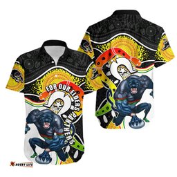 Panthers Mascot NRL Hawaiian Shirt NAIDOC
