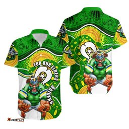 Raiders Mascot NRL Hawaiian Shirt NAIDOC