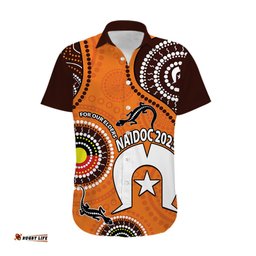 Custom Personalised NAIDOC Week Hawaiian Shirt Lizard Aboriginal