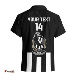 Personalised Collingwood Football Hawaiian Shirt Go Magpies Sporty Style
