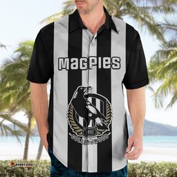Personalised Collingwood Football Hawaiian Shirt Go Magpies Sporty Style