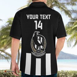 Personalised Collingwood Football Hawaiian Shirt Go Magpies Sporty Style