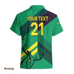 Custom Text And Number New Zealand Central Districts Cricket Hawaiian Shirt Central Stags Simple Style