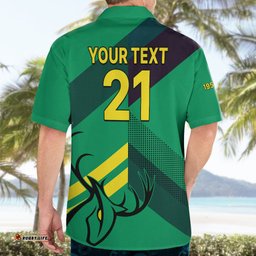 Custom Text And Number New Zealand Central Districts Cricket Hawaiian Shirt Central Stags Simple Style