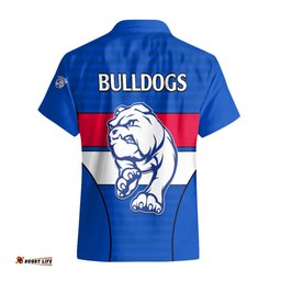 AFL Bulldogs Football Hawaiian Shirt Simple Style