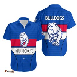 AFL Bulldogs Football Hawaiian Shirt Simple Style