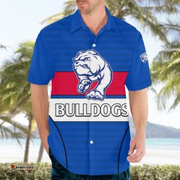 AFL Bulldogs Football Hawaiian Shirt Simple Style