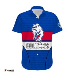 AFL Bulldogs Football Hawaiian Shirt Simple Style