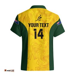 Personalised Australia Rugby Hawaiian Shirt Go Wallaroos Pacific Simple Version
