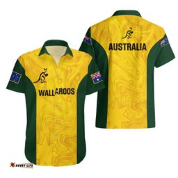 Australia Rugby Hawaiian Shirt Go Wallaroos Pacific Simple Version