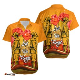 Aboriginal Anzac Day Hawaiian Shirt Soldier Poppy Vibe