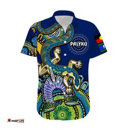 Australia NAIDOC Hawaiian Shirt Palyku Indigenous Lizard For Our Elders
