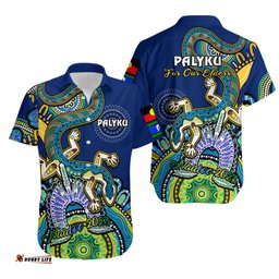 Australia NAIDOC Hawaiian Shirt Palyku Indigenous Lizard For Our Elders