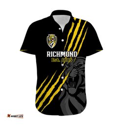 Personalised Richmond Football Hawaiian Shirt Go Tigers Sporty Style