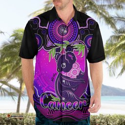Personalised Australia Cancer Koala Zodiac Hawaiian Shirt Auz Astrology Aboriginal Magenta