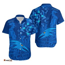 AFL ANZAC Adelaide Crows Hawaiian Shirt Camouflage
