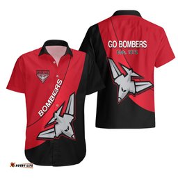 Essendon Football Hawaiian Shirt Go Bombers Simple Style