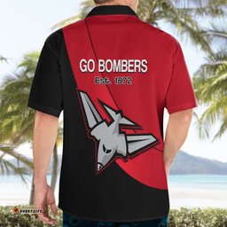 Essendon Football Hawaiian Shirt Go Bombers Simple Style