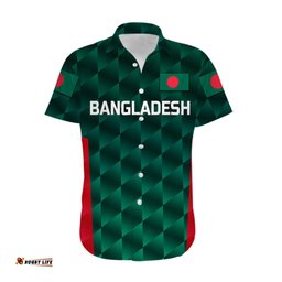 Custom Personalised Bangladesh Cricket Hawaiian Shirt Unique Style