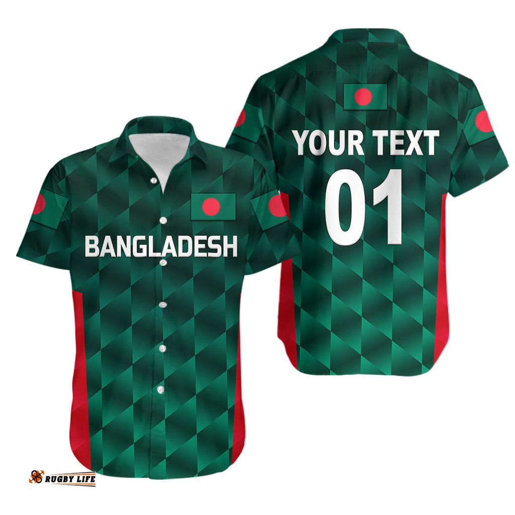 Custom Personalised Bangladesh Cricket Hawaiian Shirt Unique Style